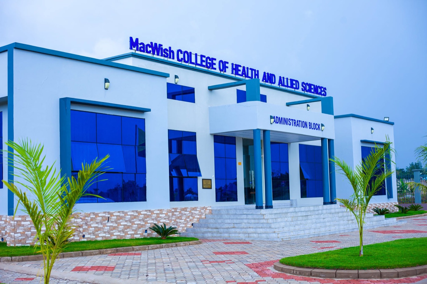 The Administration Block of MacWish College of Health and Allied Sciences at Nyashishi